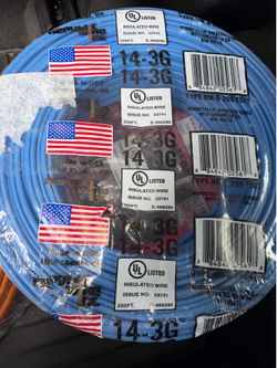 Electrical wire romex 14/3 roll of 250ft