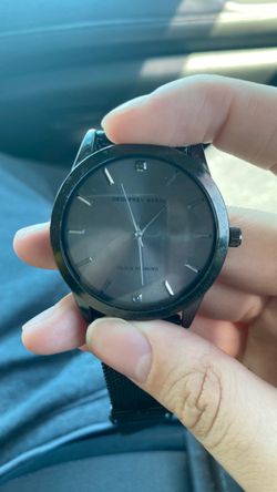Geoffrey Beene black diamond watch