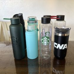 Bundle Of 8 Water Bottle Tumbler Starbucks Martha Stewart Collection 