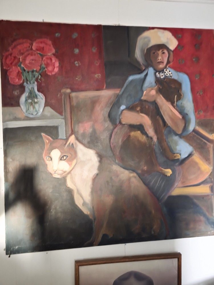Woman With Cats