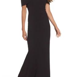 Black Prom Bow Coquette Wedding Bridesmaid Elegant Formal Dress Gown