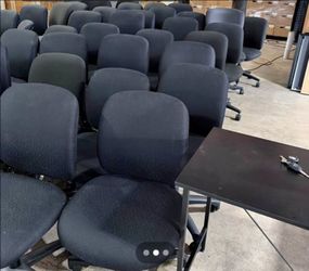 Black Fabric Office Chairs on Casters!!!!each
