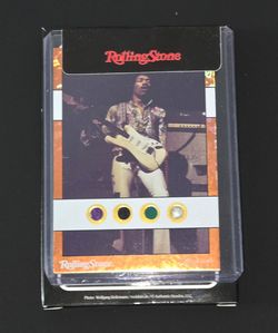 Rolling Stone Jimi Hendrix Collectible Card with Gems