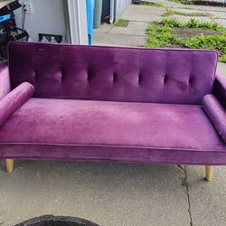 Velvet Purple Sofa