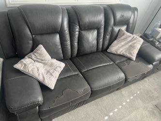 Sofa and Loveseat Set. $200 for both pieces.