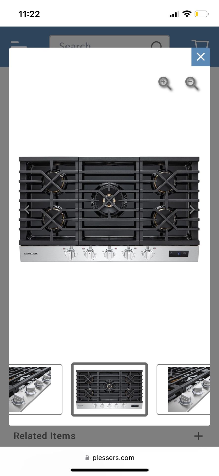 Signature Kitchen Suite 36-inch Gas Cooktop
