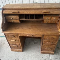 Free Roll Top Desk And File Cabinet 