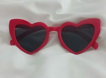 Red heart sunglasses
