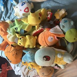 Huge Lot Of Pokémon Plushies 