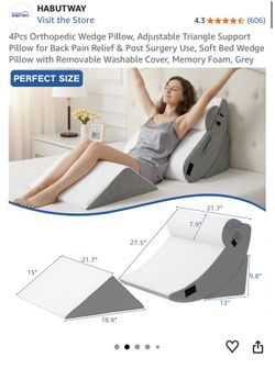 4 piece wedge pillow