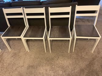 Set of 4 White Wayfair Dining Chairs