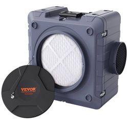 VEVOR Air Scrubber with 3-Stage Filtration, Stackable Negative Air Machine 550 CFM, Air Cleaner with MERV10, Carbon, H13 HEPA, for Home, Industrial an