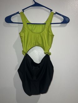 NWOT Girls Sz 6/6X More than Magic 1 pc Swimsuit Green Black Ap8