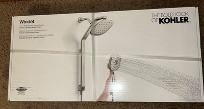 New!!! Windet Showering Rail Combo in Vibrant Brushed Nickel