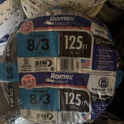 romex 8/3 125ft 280$