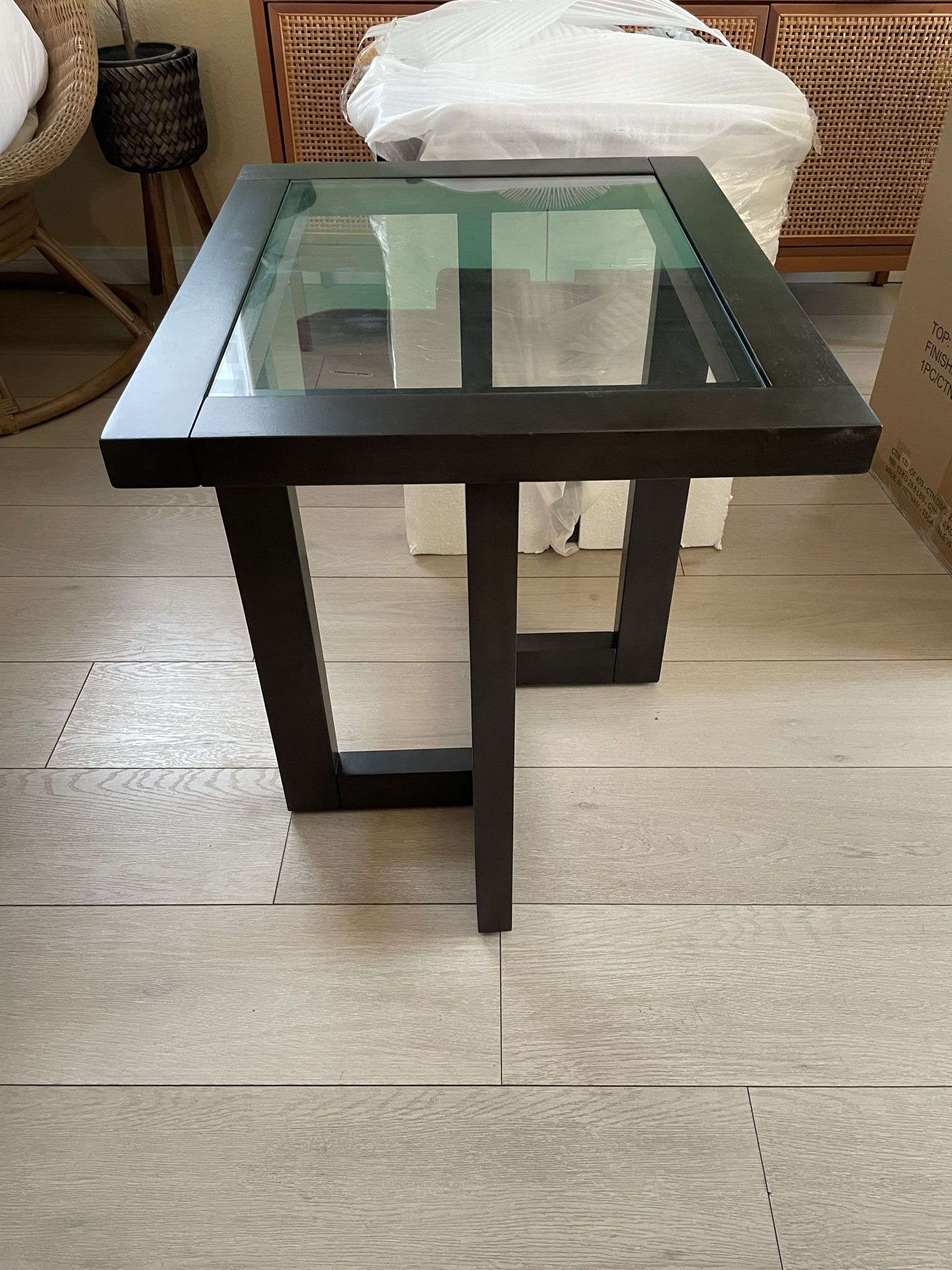 Landing End Table- Set Of 2 Deep Charcoal Color