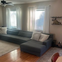 2 Piece Sectional Grey