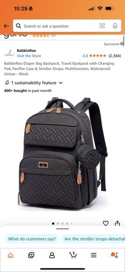 BabbleRoo Diaper Bag New