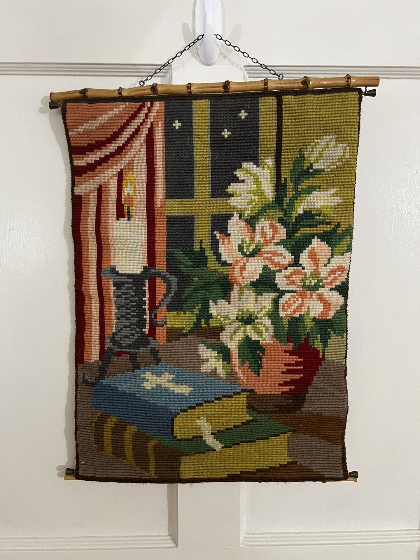 Vintage Tapestry needlepoint wall art
