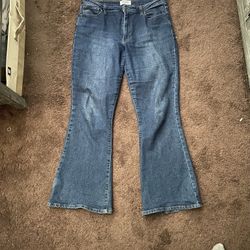 RSQ Womens Plus Size Flared Jeans