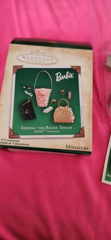 Barbie Ornament With Purses That Open