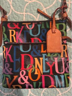 Beautiful leather Dooney and Burke crossbody bag