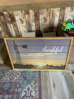 Large Wood Frame Picture