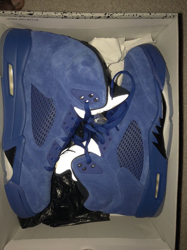 Blue Jordan 5 size 12 For sale