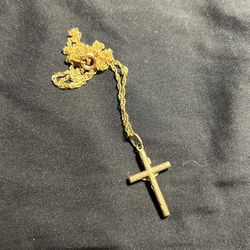 14k Gold Cross Chain