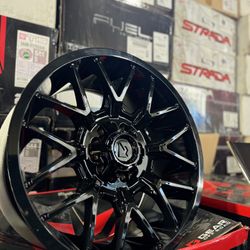 🚦🔴20” Gloss Black Off-road Gear Wheels🚦🏁