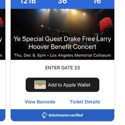 YE & DRAKE FREE LARRY HOOVER CONCERT