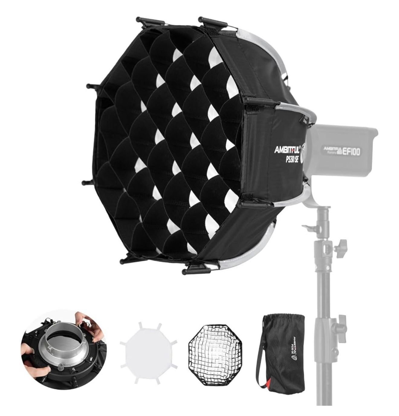 Video Light With Softbox Like New