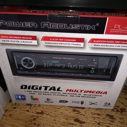 Power Acoustik Bluetooth Car Stereo Brand In The Box