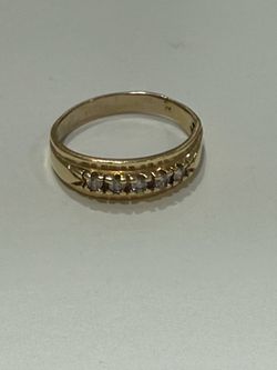 14k mens wedding band