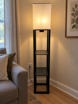 ✨Brand New Target Shelf Floor Lamp with USB – Black✨