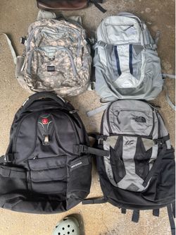 Backpacks (Northface, Swissgear)