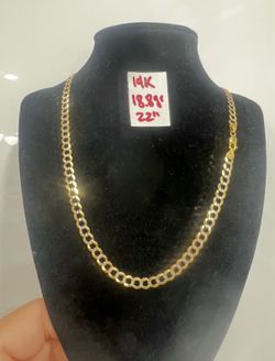14K Solid Gold Chain For Wedding 18.8Gr 22 Inches Long