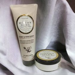 Perlier Body Honey Miel "Honey and Raw Sugar Cream with Mango and Coconut Oil, 8.4 fl.oz., and 6.7 fl.oz. Body Butter