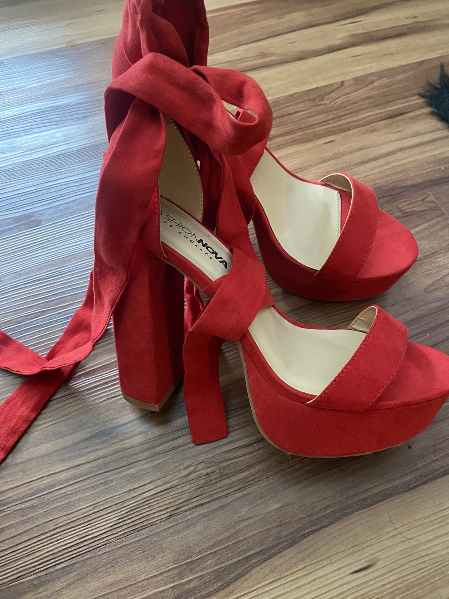 Platform Heel (Red) Size 8