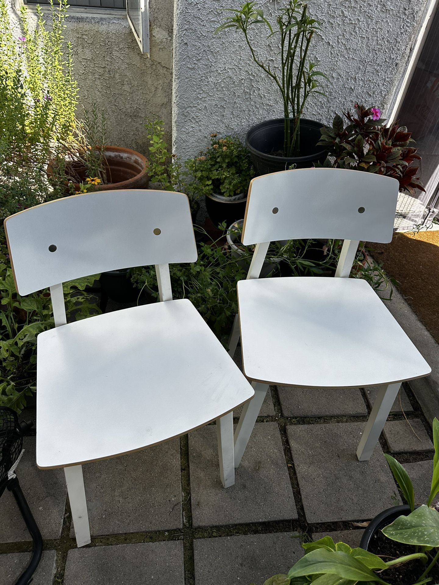 2 Wooden Chairs