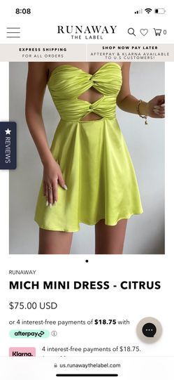 Mich Mini Dress- Citrus
