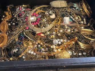 Big box of miscellaneous jewelry