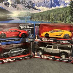 Fast & Furious 1:24 Jada Big Time Muscle Diecast Cars. New Unopened. $25.00 each. 