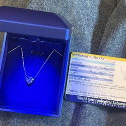 2 Carat Lab Grown 14 Carat White Gold