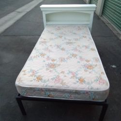 TWIN BED FRAME WITH MATTRESS 