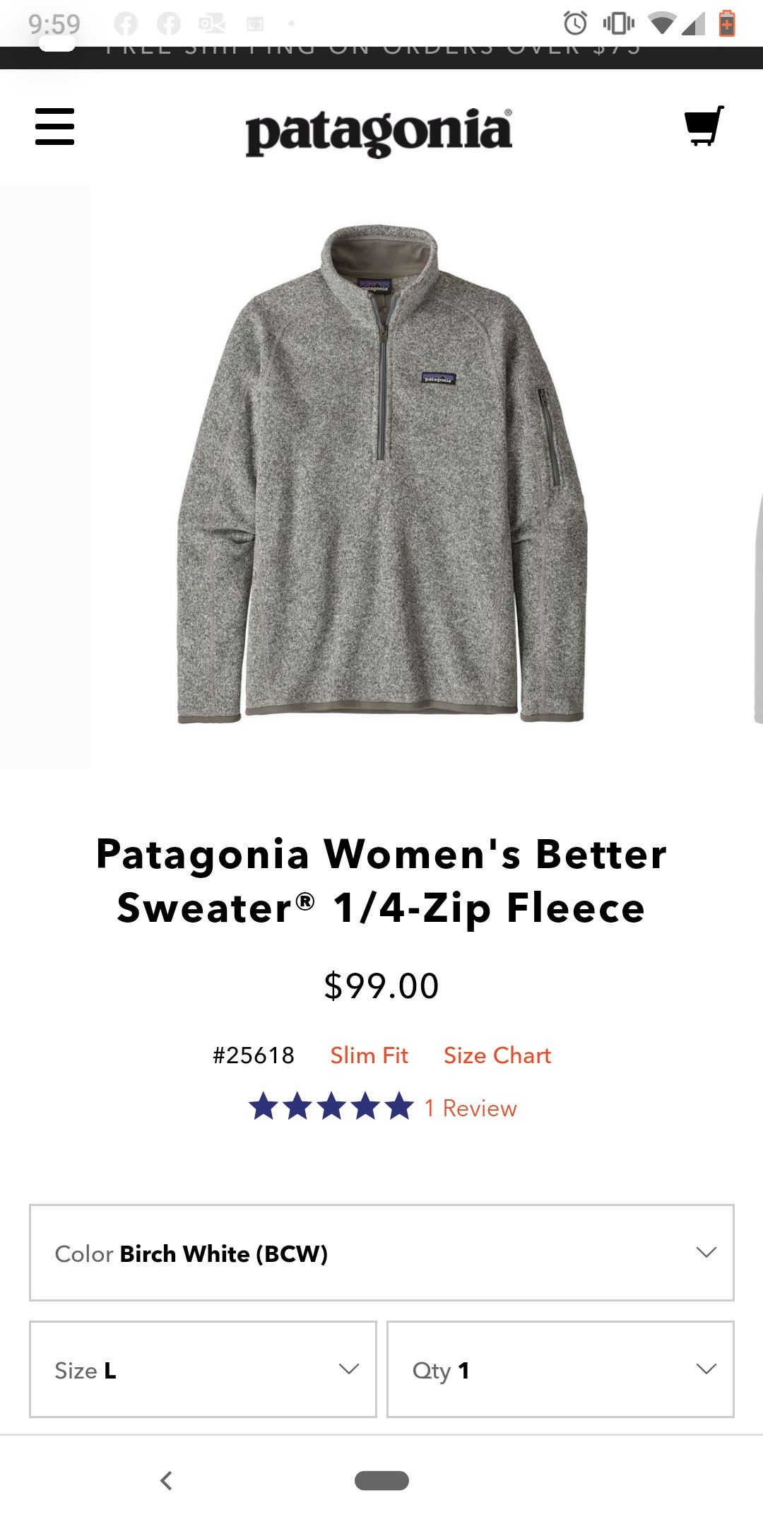 Patagonia women's sweater