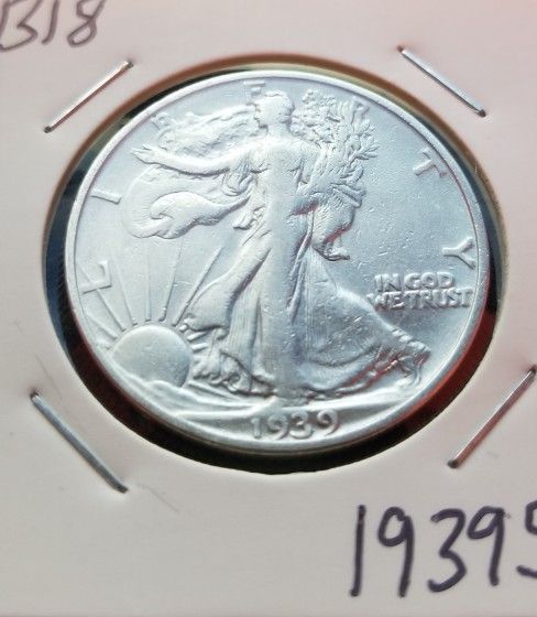 1939 S SILVER WALKING LIBERTY COIN  MUST SEE CONDITION B18 GREAT GRADE