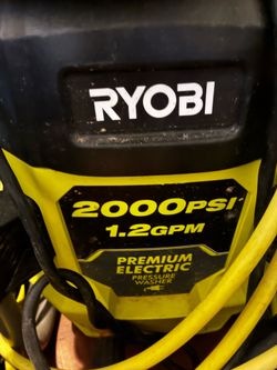 2000psi ryobi pressure washer