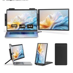 14” Dual Laptop Screen Extender – FHD 1080p IPS – BRAND NEW