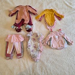 Carter's girl clothes. 50 items, nb, 0m, 3m sizes